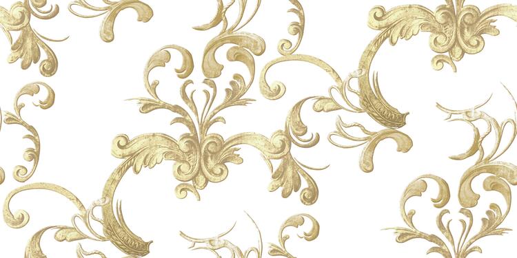 Obklad White Ornata Gold 30x60 cm (5801)