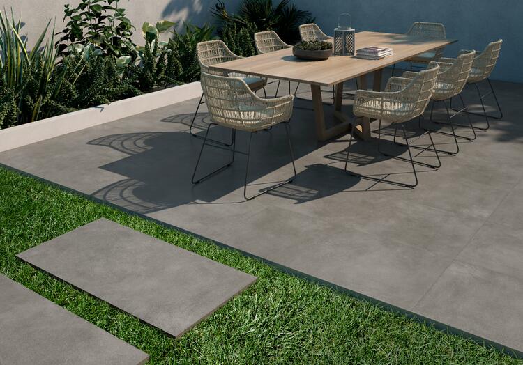 2cm dlažba na terasu imitace betonu Etna Marengo 60x60x2 cm