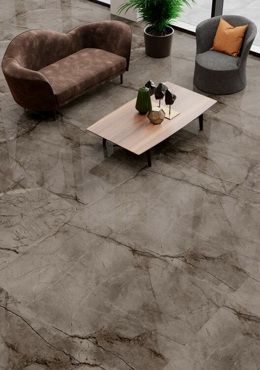 Velkoformátová dlažba imitace mramoru Root Ash 60x120 cm
