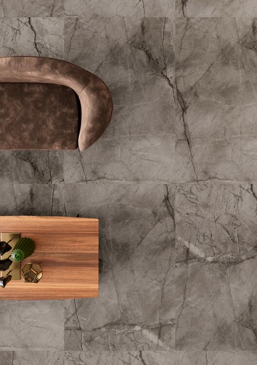 Velkoformátová dlažba imitace mramoru Root Ash 60x120 cm