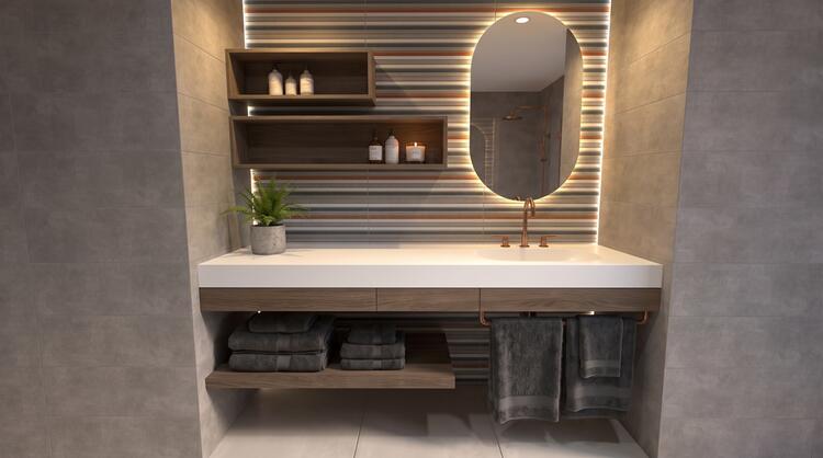 Obklad Metro Graphite Accent 20x60 cm (824516HL5)