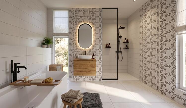 Obklad Metro Pearl Branch 20x60 cm (824516HL4)