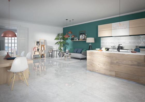Velkoformátová dlažba 60x120 v imitaci mramoru Selection podporuje reprezentativnost interiéru. | vlastnosti velkoformátových obkladů a dlažeb