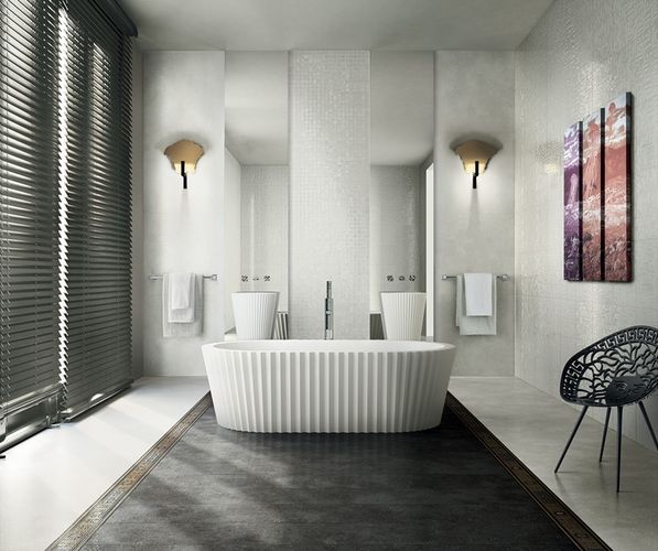 Luxusní obklad Versace Greek v koupelně | Vytvořte luxusní koupelnu v městském stylu