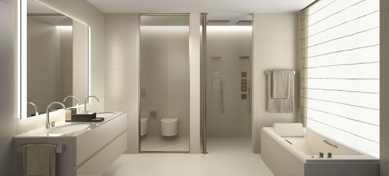 Bílé designové obklady Armani v koupelně | Designové obklady a dlažba Armani nepodléhají trendům a vyzařuje z nich nadčasovost