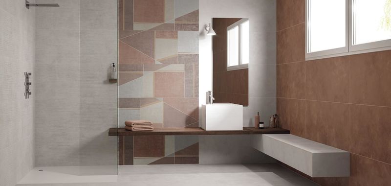 Barevné obklady Colovers v koupelně | Koupelnu zatraktivní také dekory z keramiky, obklad si bude designově rozumět s různými dlažbami