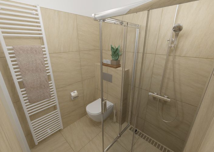 Dlažba a obklad v koupelně QUARTZ | Béžová dlažba bude v interiéru nerozeznatelná od pravé kamenné podlahy