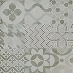 Dlažba Materika včetně dekoru ve světlé barvě imitující beton v ložnici - Dlažba v imitaci betonu Materika