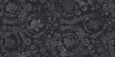 Barocco garden black, Formát: 60 × 120 cm, Dostupnost: Běžně od 10 dnů
