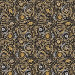 Designový obklad Manifesto od Versace Barocco white na stěně v ložnici zlatá barva - Designový dekorativní obklad Manifesto