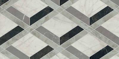 Dekor lozenge nero lux 3D, Formát: 60 × 120 cm, Dostupnost: Běžně do 2 týdnů