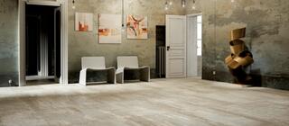 Světlá keramická dlažba Cast iron white
