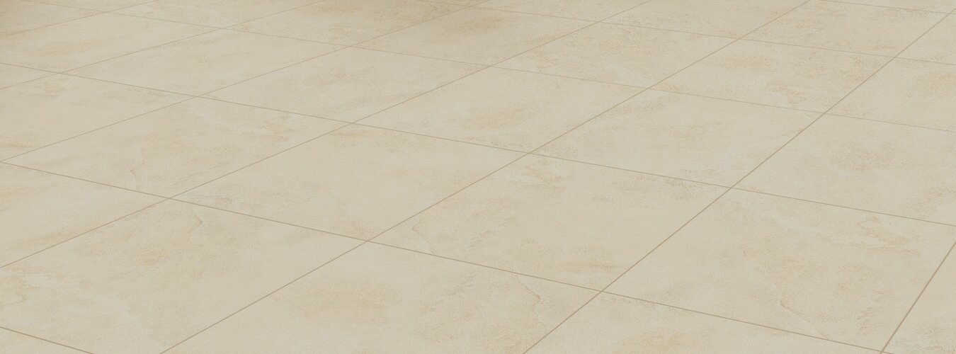 Venkovní dlažba Bavaria beige barva béžová položená na trávě