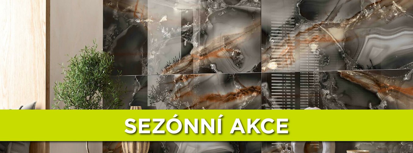 Keramická dlažba Black Onyx v designu onyxových kamenů na stěně interiéru