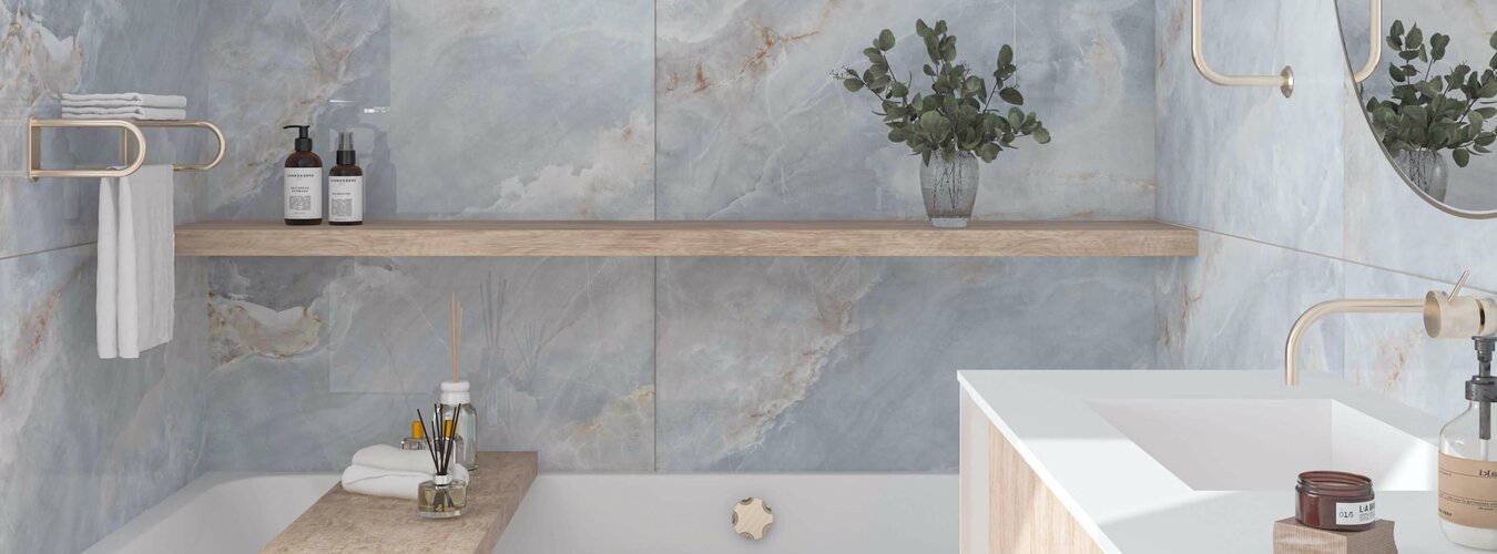 Dlažba imitující mramor onyx Otto grey - Foto 1