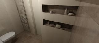 Levné béžové keramické obklady Granada v koupelně