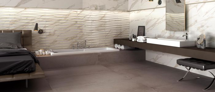 Obklady Purity of marble imitace mramoru v koupelně