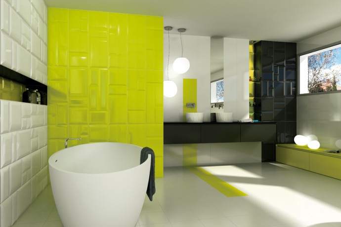 Designové obklady a dlažba NORDIC - Luxusní designová koupelna s obklady a dlažbou Nordic v zeleno bílé kokmbinaci.Designové obklady a dlažba NORDIC - Luxusní designová koupelna s obklady a dlažbou Nordic v zeleno bílé kokmbinaci.