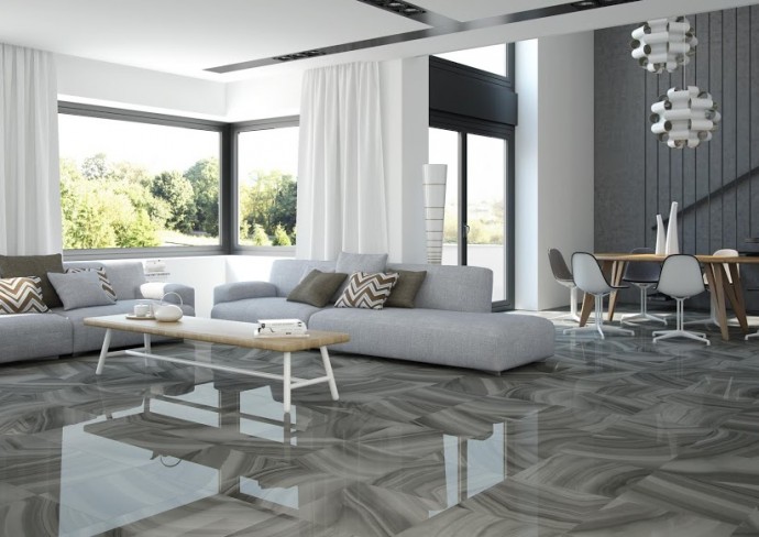 Designové obklady a dlažba SILICA - Šedá designová dlažba imitující onyx do interiéru.Designové obklady a dlažba SILICA - Šedá designová dlažba imitující onyx do interiéru.
