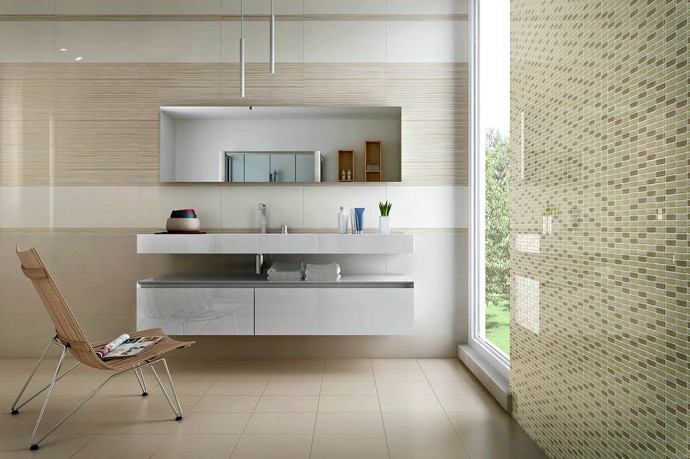 Obklady a dlažba do koupelny UNIQUE - Designová luxusní koupelna v béžové barvě.Obklady a dlažba do koupelny UNIQUE - Designová luxusní koupelna v béžové barvě.