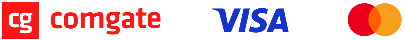 comgate - visa - mastercard - loga